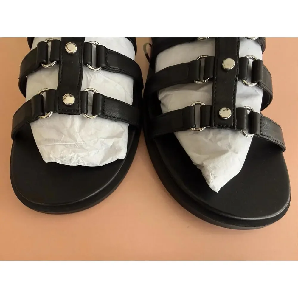 Wild Pair Women's Romikaa Sexy Tall Black Gladiator Sandals NWT 6.5